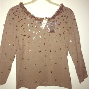 Talbots small top with sequins